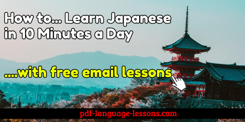 learn japanese in 10 minutes