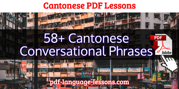cantonese conversational phrases pdf lesson