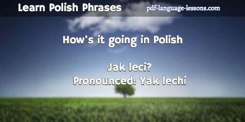 Learn Polish Language - How are you in Polish