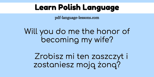 Learn Polish 12 Wonderful Ways To Ask Marry Me In Polish